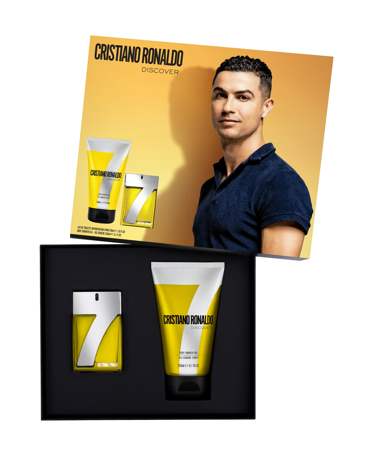 Eau De Cr7 Perfume Set Cristiano Ronaldo Discover Gift Set Eau De