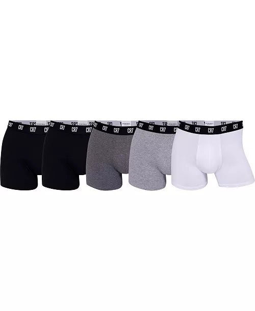 CR7 Men's 5-Pack Cotton Blend Trunks