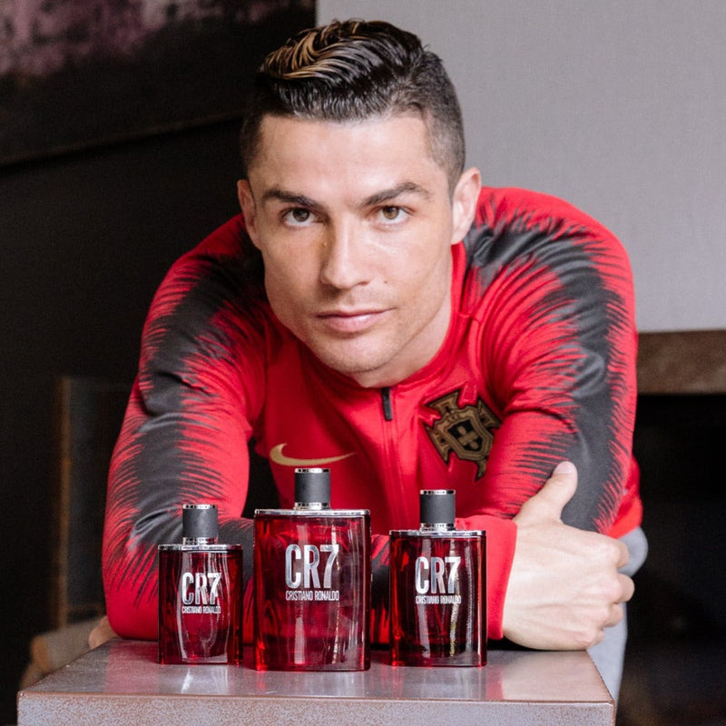 CR7 por Cristiano Ronaldo para hombres - Set de regalo de 2 piezas 1.7oz EDT Spray, 5.1oz Gel de ducha 