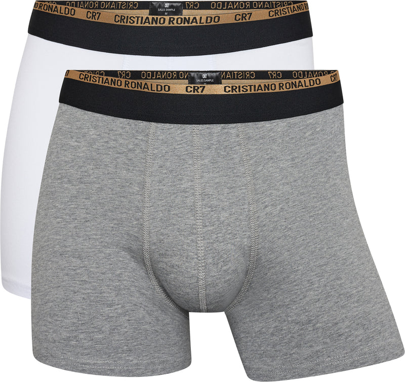Cristiano Ronaldo CR7 Boxer Brief Underwear Men XL Extra Large Gray White 3  Pack