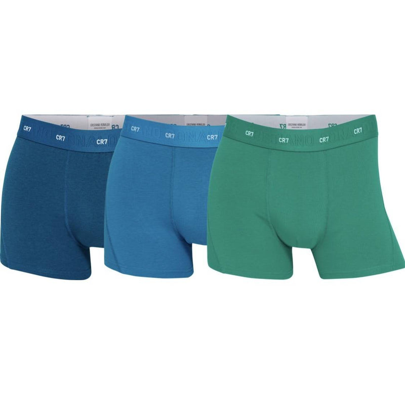 A set of blue bamboo boxers 3 pcs. CR7 Underwear 4544 - buy the original in  the AVIATOR online store in Ukraine