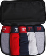 20% OFF CR7 Men's Trunk 5-PACK in CR7 Travel Zip Bag - Multicolor