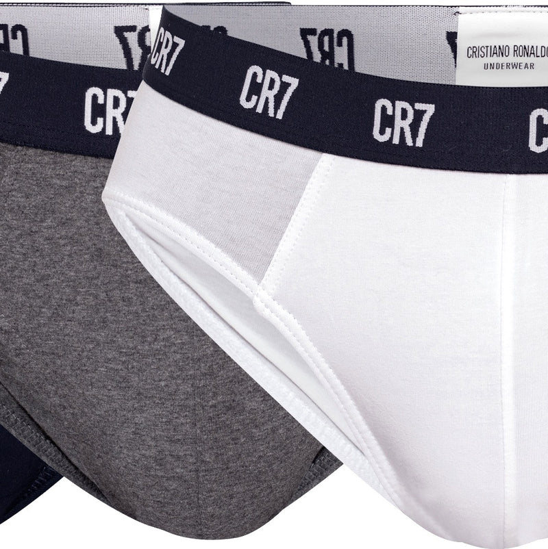 Cristiano Ronaldo CR7 3 Pack Boxer Briefs Underwear Gray Purple