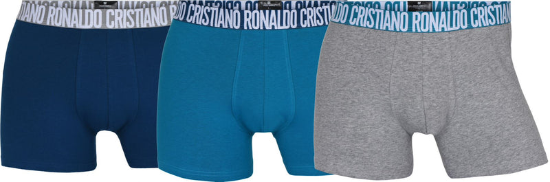 Cristiano Ronaldo CR7 3-Pack Boxer Briefs Grey Men's Underwear