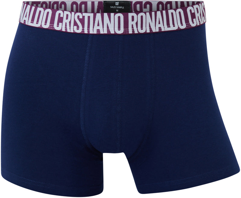 Cristiano Ronaldo CR7 Men's 3-Pack Trunk Cotton Stretch (Blue