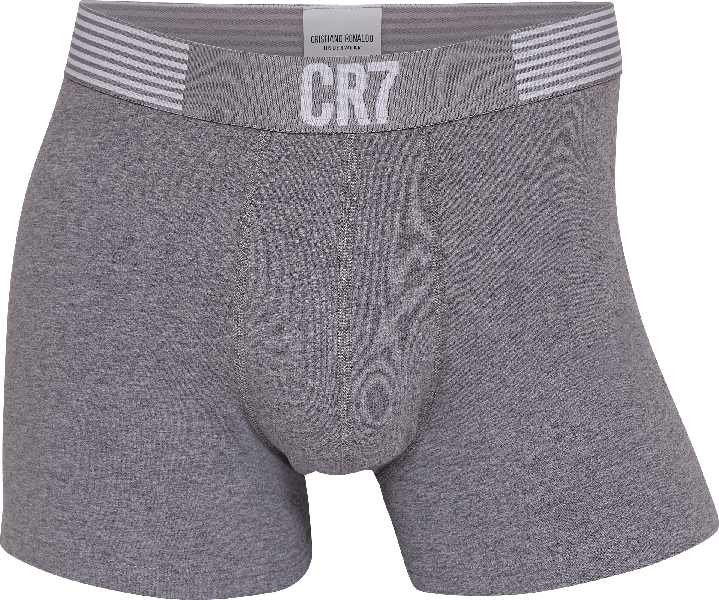 CR7 Cristiano Ronaldo Men's Trunks, Grey/Black Print/Blue, S price