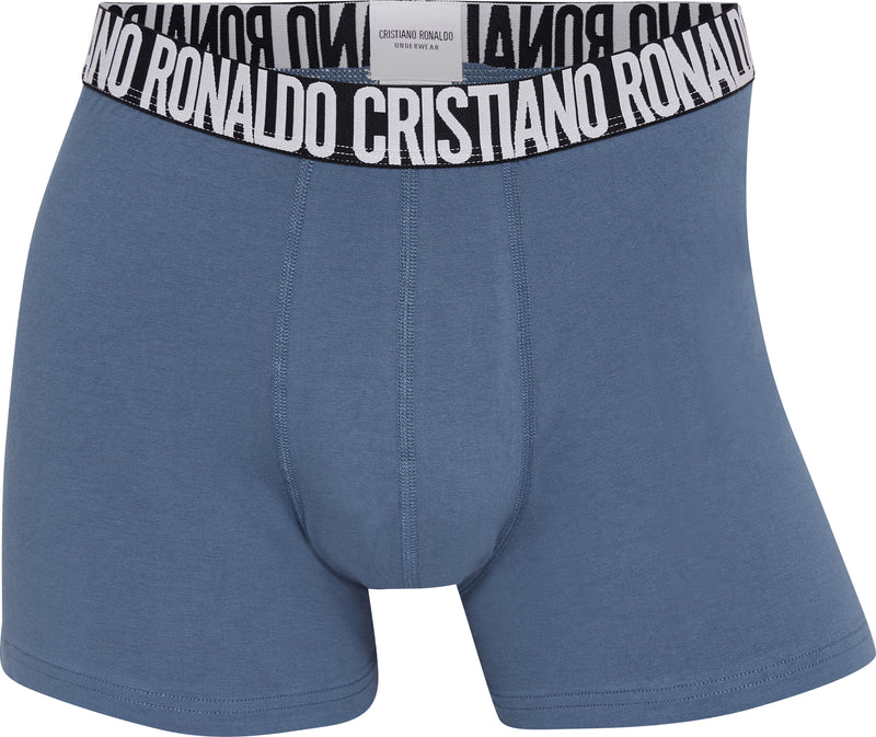 Cristiano Ronaldo CR7 White Basic 3-Pack Trunk Boxer Briefs Men's