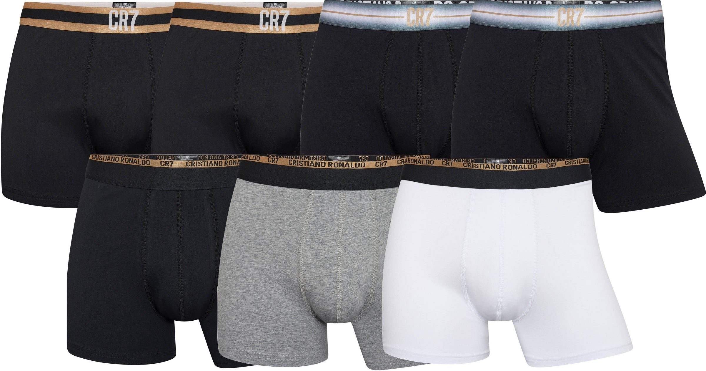 8107 CR7 Men's 7-Pack Cotton Blend Trunks 10th Anniversary Gift-Box – CR7 ...