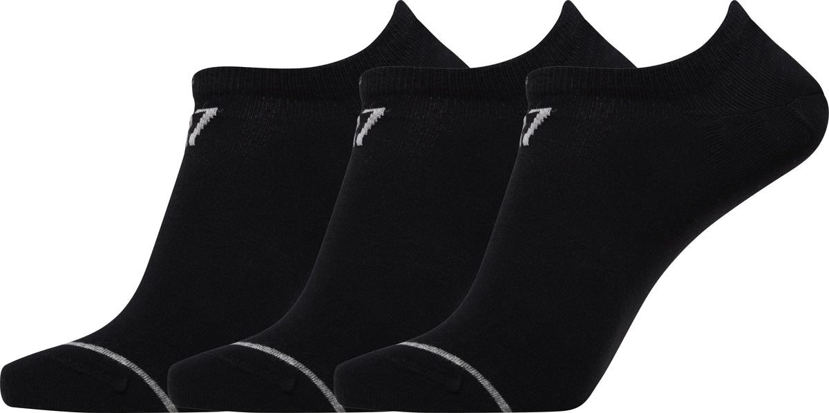 Calcetines tobilleros bajos para hombre, paquete de 3, negros