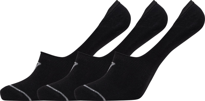 Calcetines invisibles (Footie) para hombre, paquete de 3, negros
