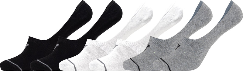 Calcetines invisibles (Footie) para hombre, paquete económico de 6 multicolor