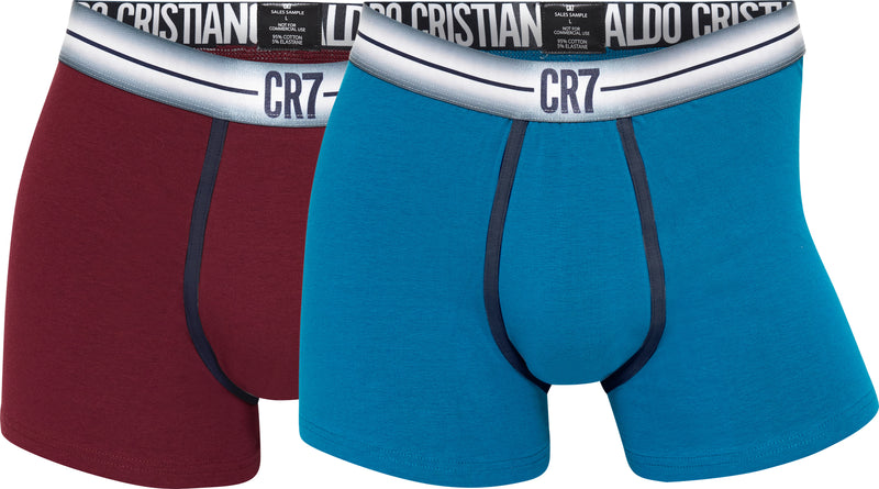 CR7 Men's 2-Pack Fashion Trunks Cotton Blend
