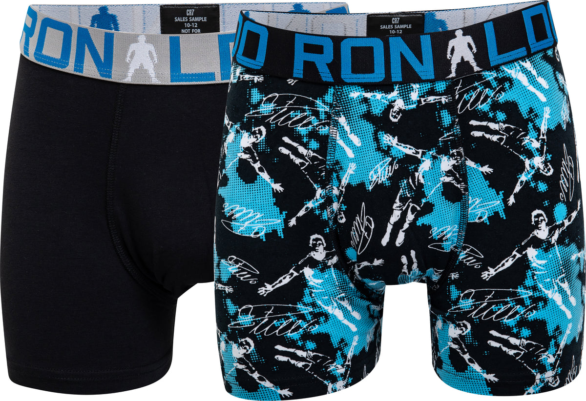 CR7 Boy's 2-Pack Cotton Blend Trunks