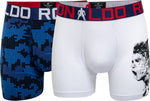 Pack de 2 calzoncillos básicos para niño de algodón [Azul|Blanco|Gráfico]