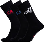 CR7 Boy's Cotton Blend 3-Pack Crew Socks